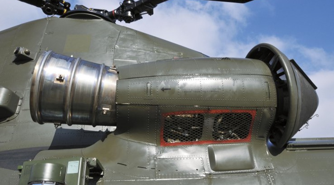 Boeing is to replace the Chinook's incumbent Honeywell T55 engine (pictured) with the more powerful GE T408 for upcoming trials.
