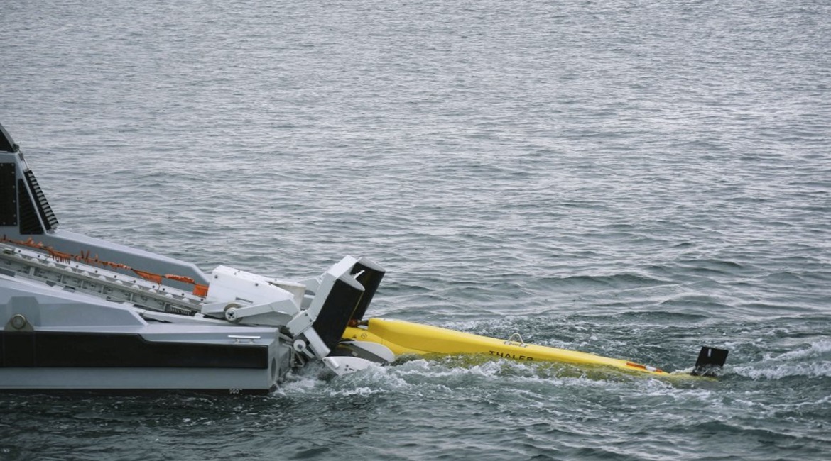 The TSAM towed body being launched from 
        
        .