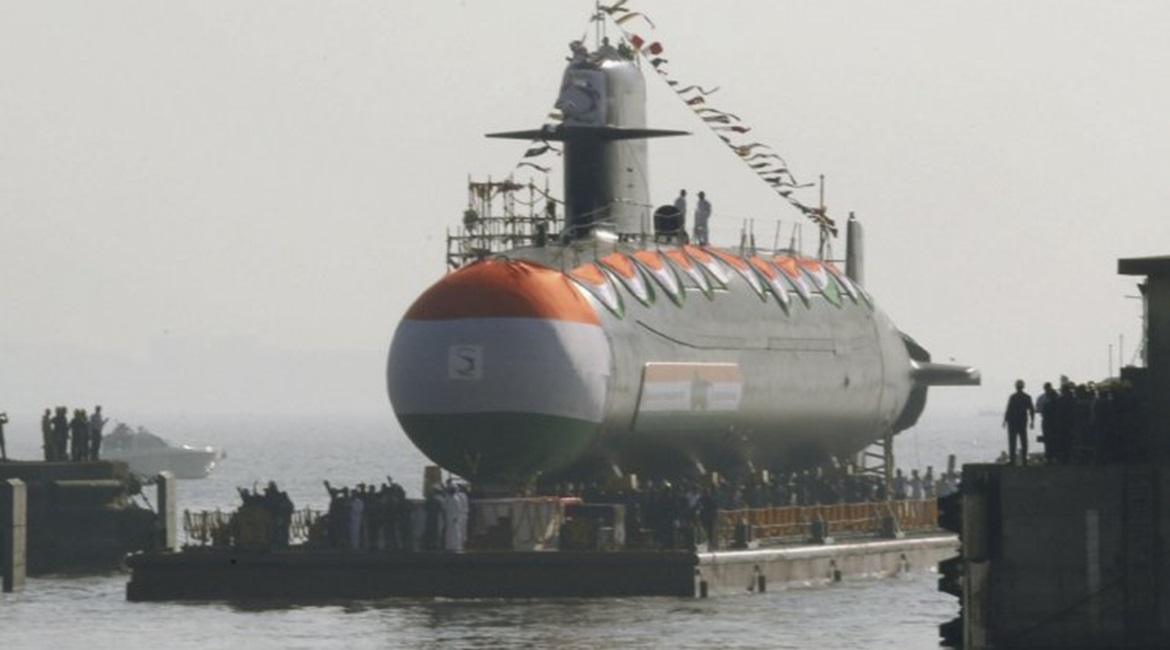 The IN has postponed the commissioning of Kalvari-class boat 
        
         (seen here during its launch ceremony in January 2017) by several months following the discovery of what appear to be manufacturing defects.