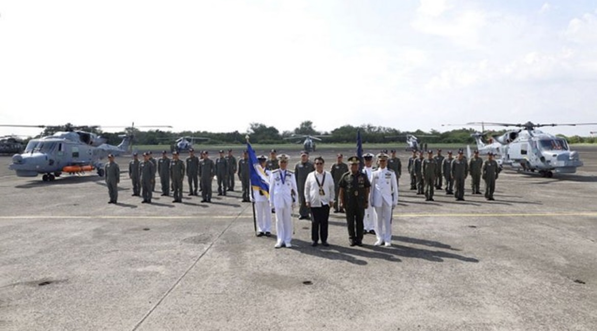 The PN commissioned two Leonardo AW159 Lynx Wildcat helicopters (seen here) and four KAAVs in a ceremony held on 17 June at the Naval Base Heracleo Alano in Cavite City.