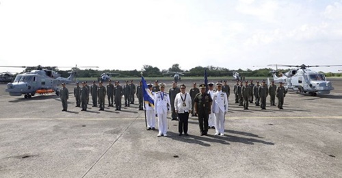 The PN commissioned two Leonardo AW159 Lynx Wildcat helicopters (seen here) and four KAAVs in a ceremony held on 17 June at the Naval Base Heracleo Alano in Cavite City.