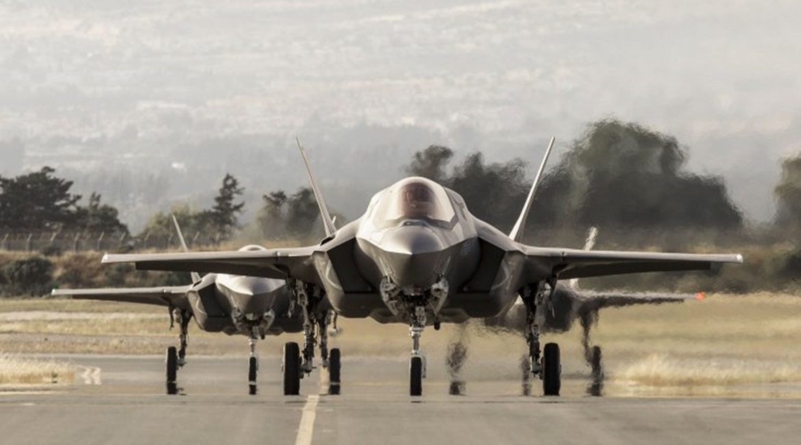 Seen arriving at RAF Akrotiri in May, six UK F-35Bs have followed their planned training deployment with the type's first combat missions in national service.