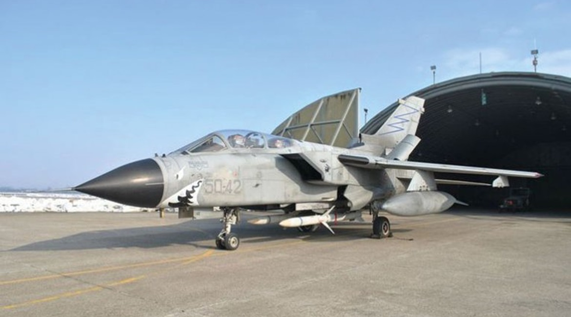 Seen being carried by an Italian Air Force Tornado during testing, the AARGM will also be integrated onto the same type for Germany.