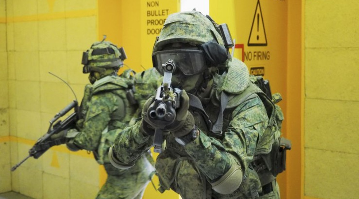 SAF troops breaching a building during an urban operations training exercise. Singapore has announced new measures to boost military response to terror attacks.