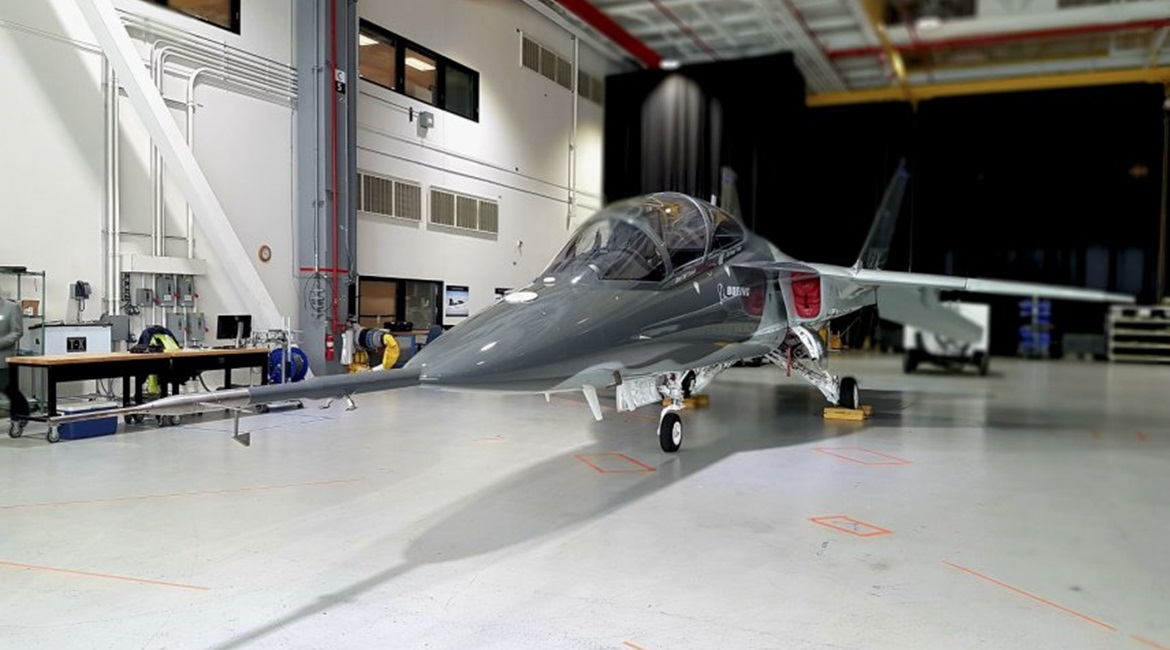 Shown here at Boeing's St Louis facility in Missouri, the BTX trainer flew the first EMD sortie on 1 July.
