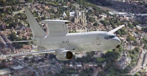 An artist's impression of how the E-7 AEW&C aircraft will appear in UK service. The RAF is acquiring five such aircraft to replace its current E-3D Sentry platforms, and it was announced that 8 Squadron will operate them.