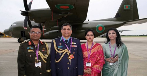 The first of five ex-Royal Air Force C-130J airlifters for Bangladesh was rolled out on 25 July ahead of delivery with the remainder of the fleet before the end of the year.