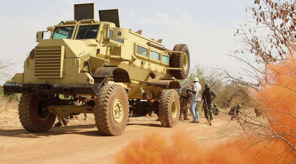 Malian soldiers seen training with a Casspir in a photograph released by the German Federal Ministry of Defence in May.