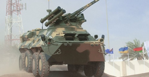 Ukraine's UkrOboronProm has sent a machine kit version of its BTR-3KSH (which is similar to BTR-3E1 pictured here) to Thailand for local production.