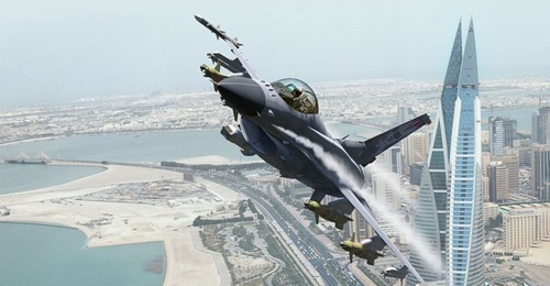 An artist's illustration of the Lockheed Martin F-16V Block 70 combat aircraft as it will appear in Bahraini service. Slovakia is to acquire 14 such aircraft, including a pair of twin-seat trainers, to be delivered by early 2024.