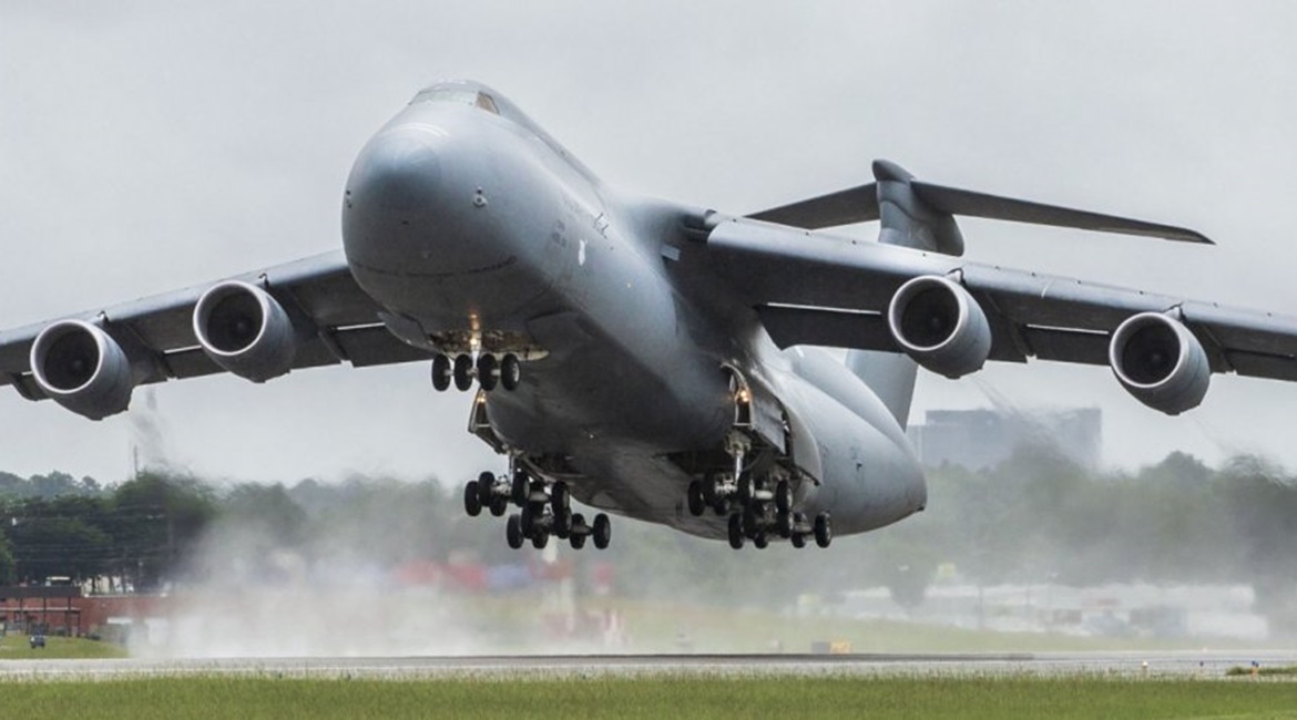 The US Air Force is short on airlift capacity provided by aircraft such as the Lockheed Martin C-5M Super Galaxy, raising concerns over how the USAF would perform in the Pacific if war broke out in the region.