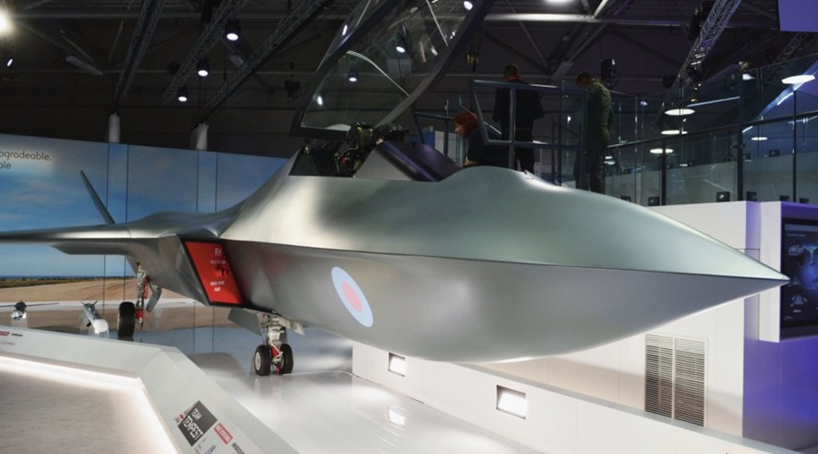 Seen at its reveal at the 2018 Farnborough Airshow, the Tempest future fighter concept is being developed to enter service with the RAF in the 2030s.