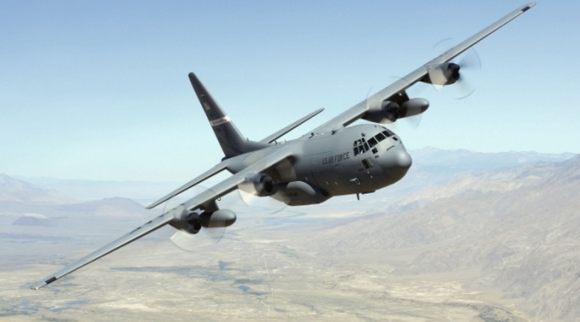 The US Air Force is focusing on inspections of C-130H (pictured) and J-model aircraft after cracks in the rainbow fitting forced the service to ground 27% of its fleet.