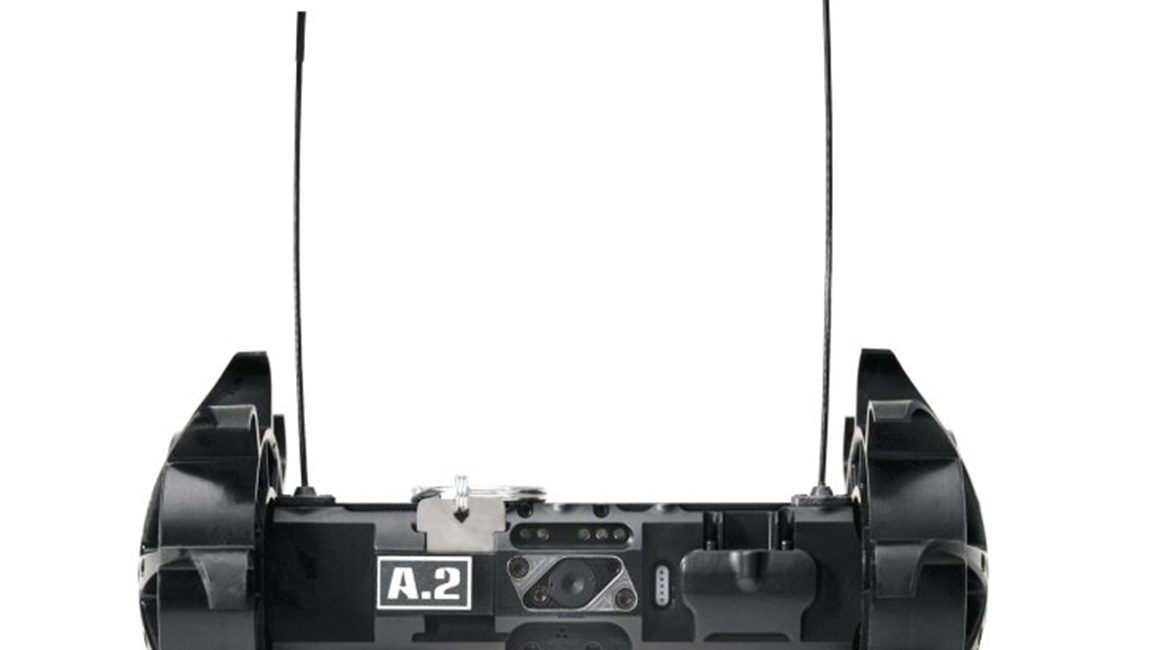 The Throwbot 2 in its standard configuration. It is available in three different configurations for search and reconnaissance applications.