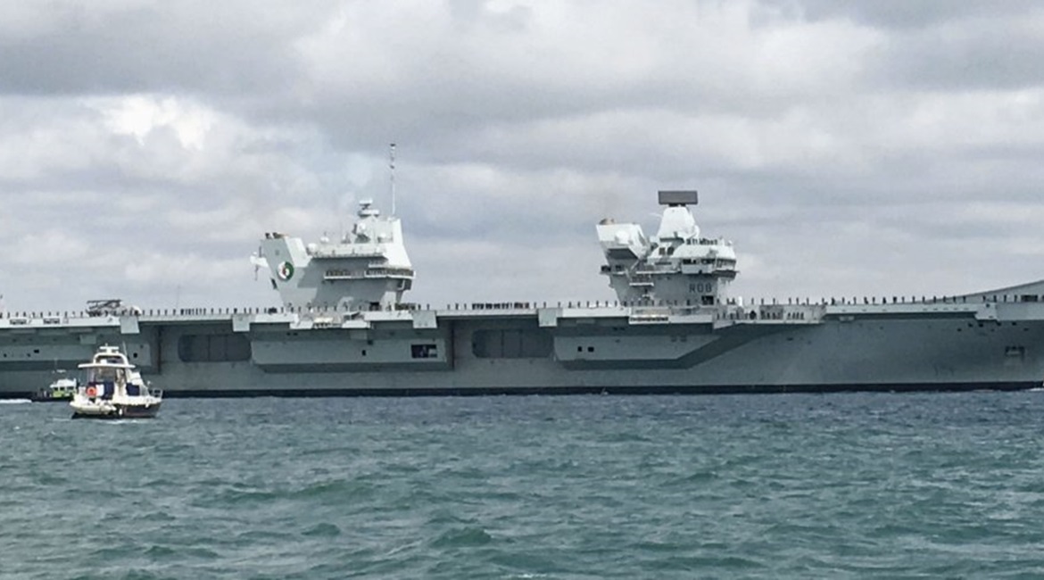 The RN aircraft carrier HMS 
        
         sailed from Portsmouth on 30 August for its 'Westlant 19' operational trials off the east coast of the US.