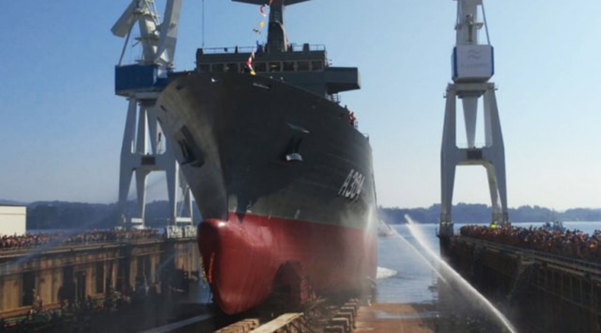 Navantia launched 
        
         the second and final Supply-class AOR ship on order for the RAN, on 30 August.