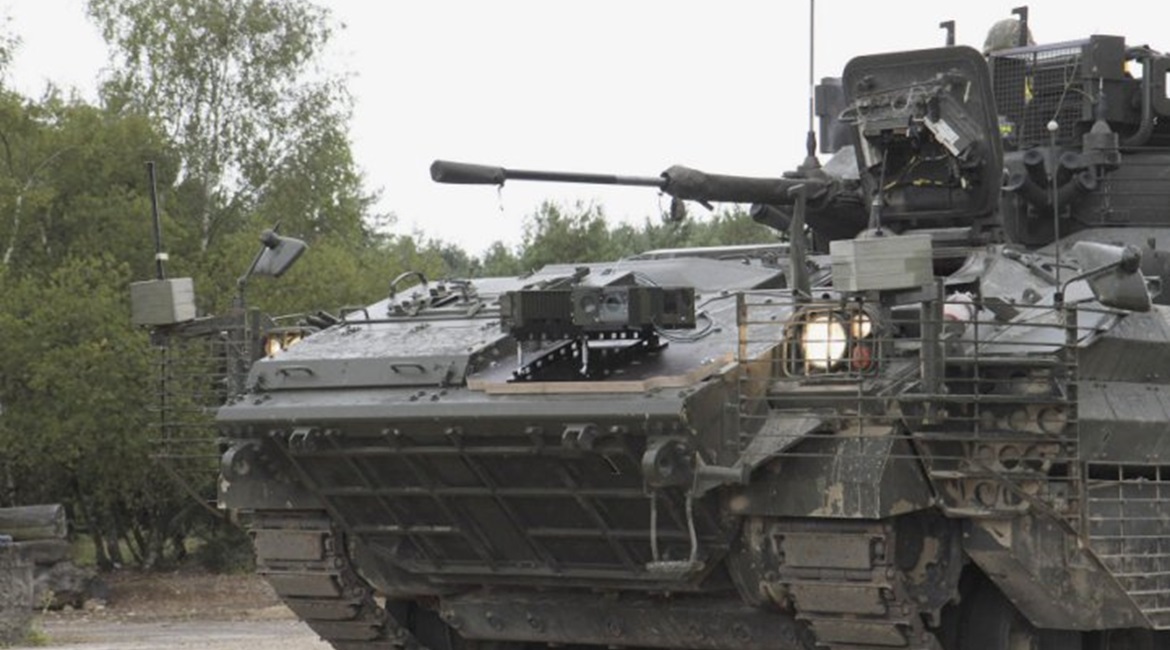 The British Army invited Hensoldt to conduct an initial fitting of the SETAS onto the Warrior IFV.