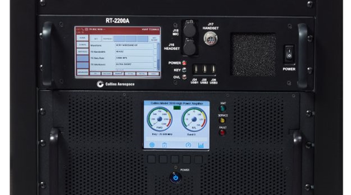 Collins Aerospace's new URG-IV HF ground station.