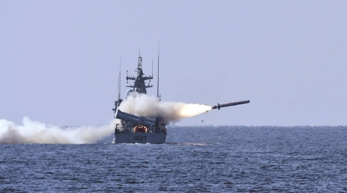 PNS 
        
         firing the 'Harbah' naval cruise missile in January 2018.