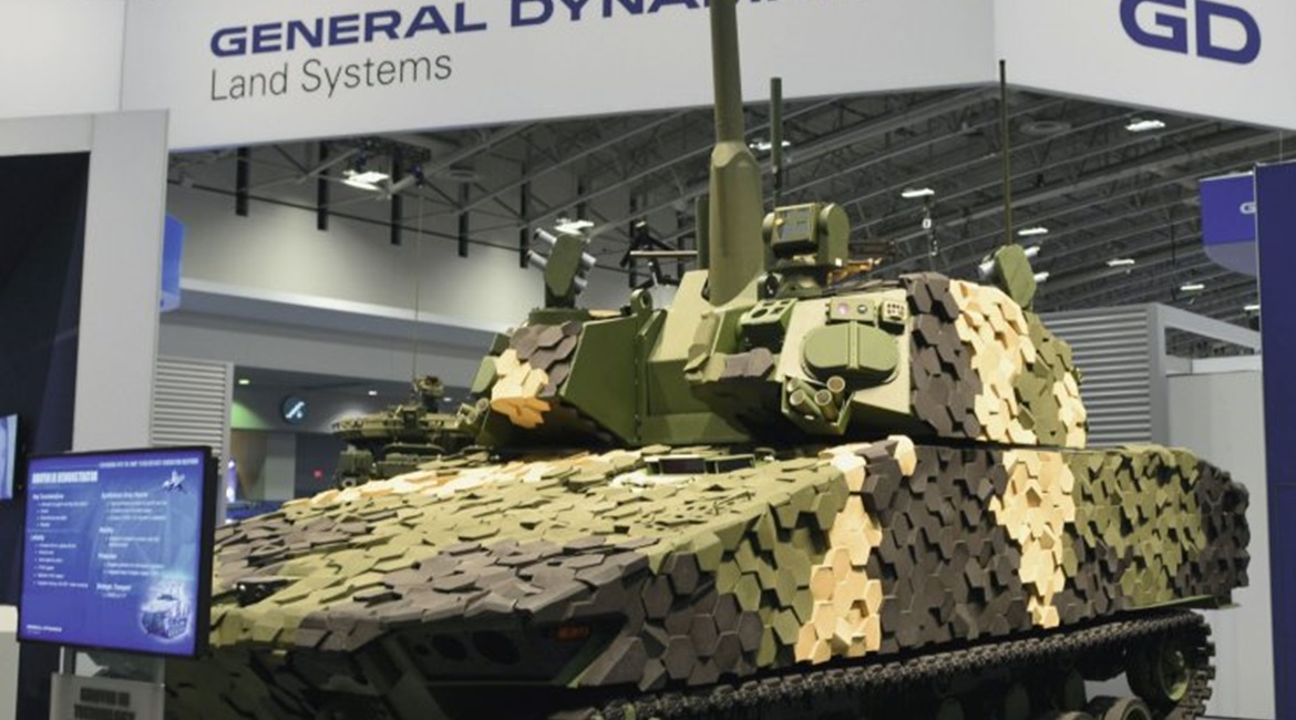 GDLS displayed its Griffin III IFV technology demonstrator at AUSA 2018. The company may be the only contender left in the bid to secure a US Army OMFV prototyping contract.