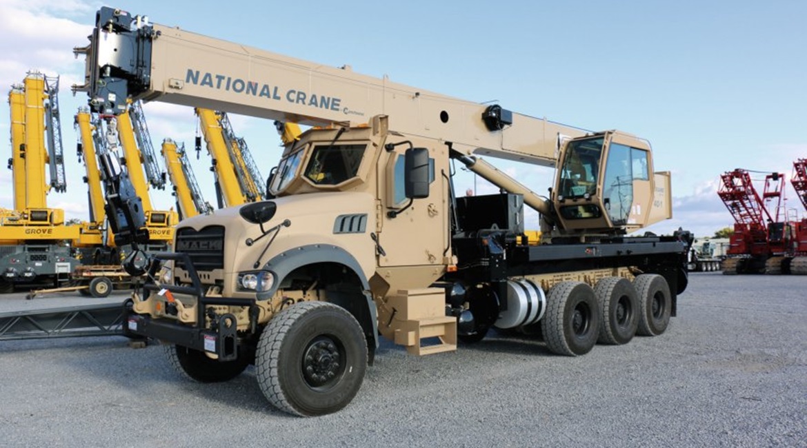 The Mack Defense ATC-40T Crane.