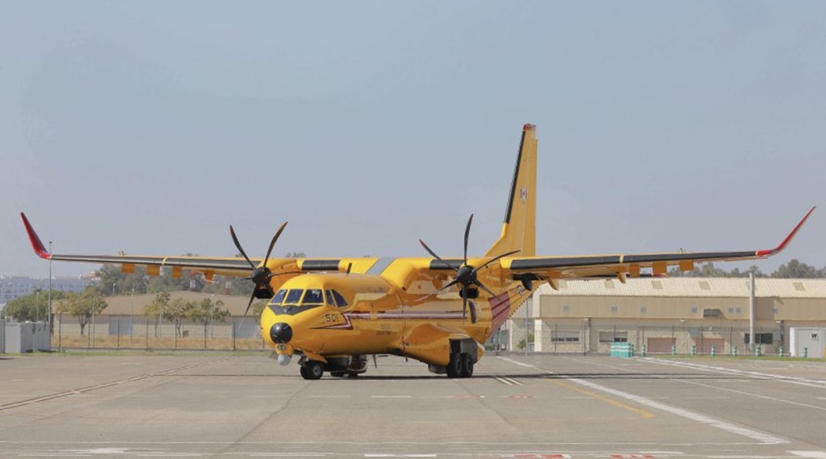 The first of 16 C295W aircraft for Canada's FWSAR requirement was rolled out in its full livery on 8 October. Canada is the launch customer for the New C295 configuration that was detailed by Airbus on 6 November.