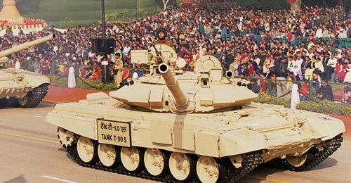 India's state-owned OFB has been awarded a contract to licence-build an additional 464 T-90S MBTs (similar to this one) for the IA,