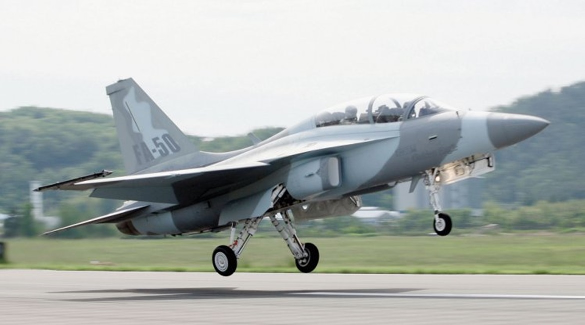 The KAI FA-50 is one of eight candidate airframes to replace the RMAF's fleet of BAE Systems Hawk, MiG-29, and Aermacchi MB339 platforms.