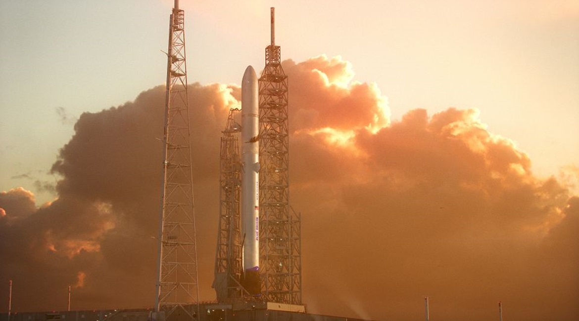 Artist's illustration of Blue Origin's New Glenn orbital reusable launch vehicle. The US GAO sustained the company's protest of the US Air Force's National Security Space Launch Phase 2 Launch Service Procurement.