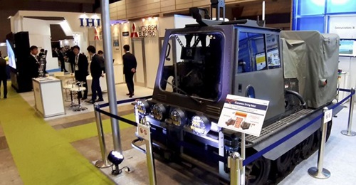 NEC displayed at DSEI Japan 2019 one of the two vehicles it has used to integrate and test its autonomous driving technology.
