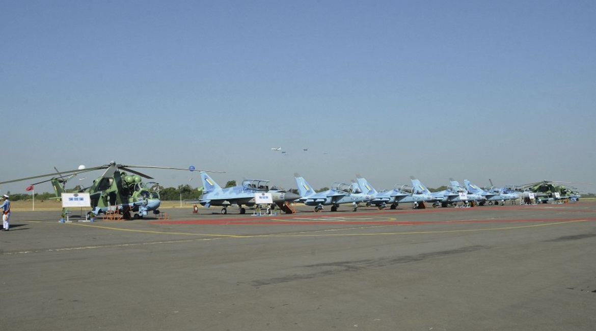 The MAF commissioned 10 new aircraft, including two JF-17B multirole fighters, six Yak-130 fighters and two Mi-35P attack helicopters in a ceremony held on 15 December at Meiktila Air Base to mark the 72nd anniversary of the service.