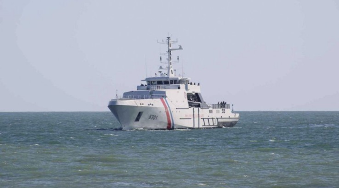 , seen here during its preliminary sea trials in October 2019.