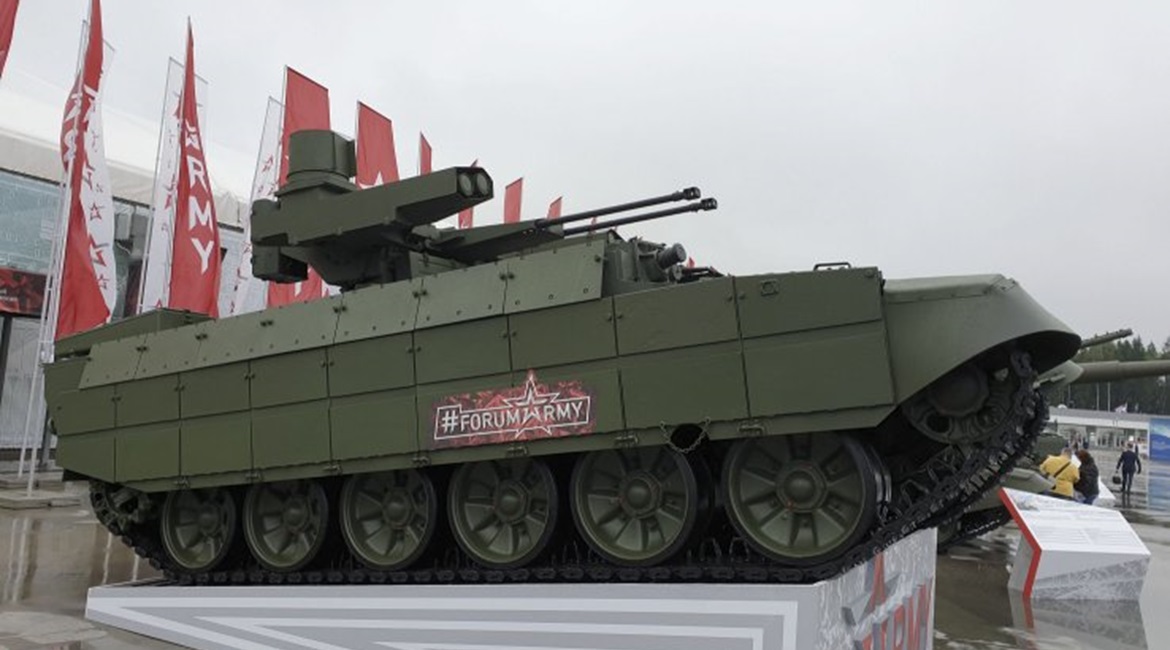 The Russian Ground Forces will receive BMPT Terminator fire support vehicles, such as the one pictured, at Army 2019 this year.