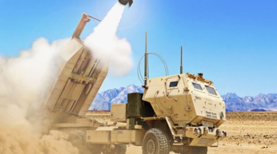 Artist's rendering of the Lockheed Martin Precision Strike Missile being launched from an M142 HIMARS launcher. The US Army is crafting plans to field such weapons in the Indo-Pacific, including on the Senkaku/Diaoyu Islands.