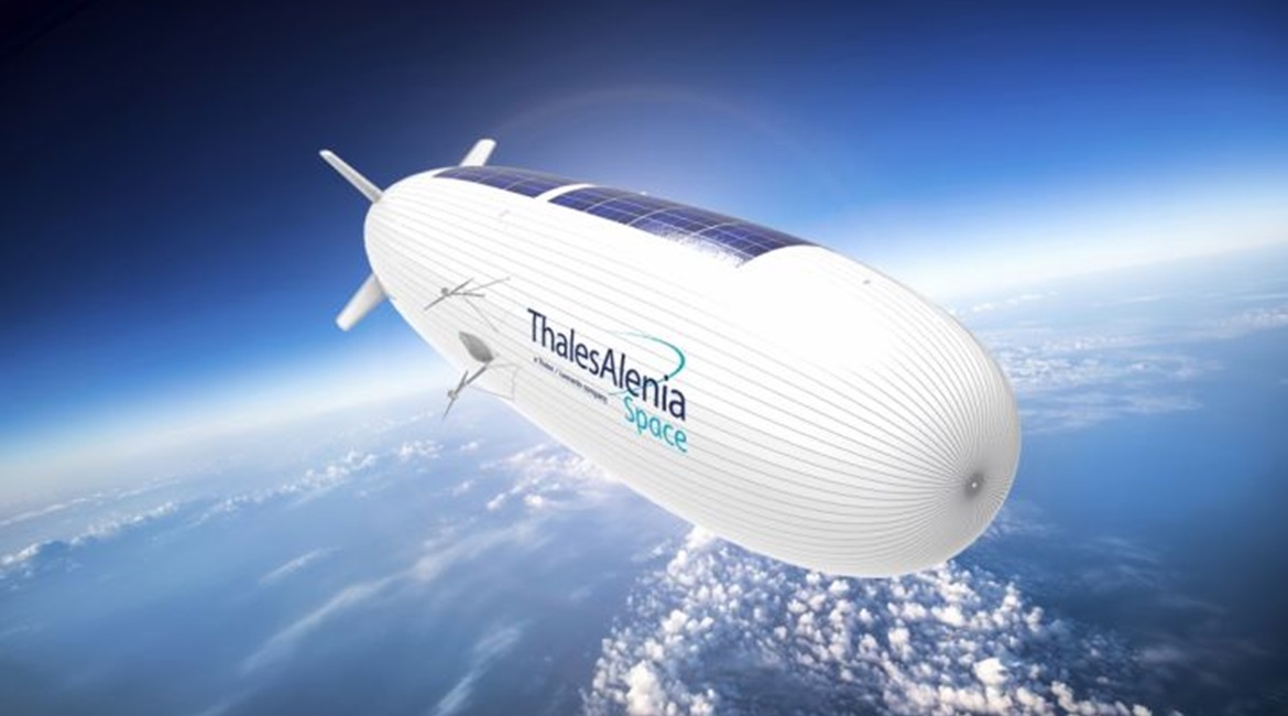 A concept of the Stratobus type platform that Thales is to develop into a HAPS platform for the French military.