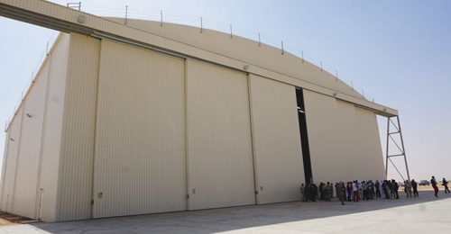 A new hangar for the two new C-130 transport aircraft that the Nigerien Air Force will receive was opened at Base Aérienne 201 on 22 January.