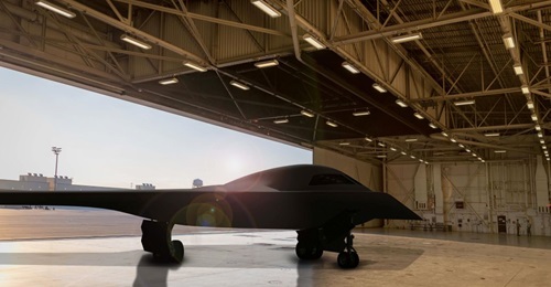 The US Air Force's USD2.84 billion budget request for the B-21 for FY 2021 would be a slight decrease from FY 2020. Pictured is an artist's illustration.