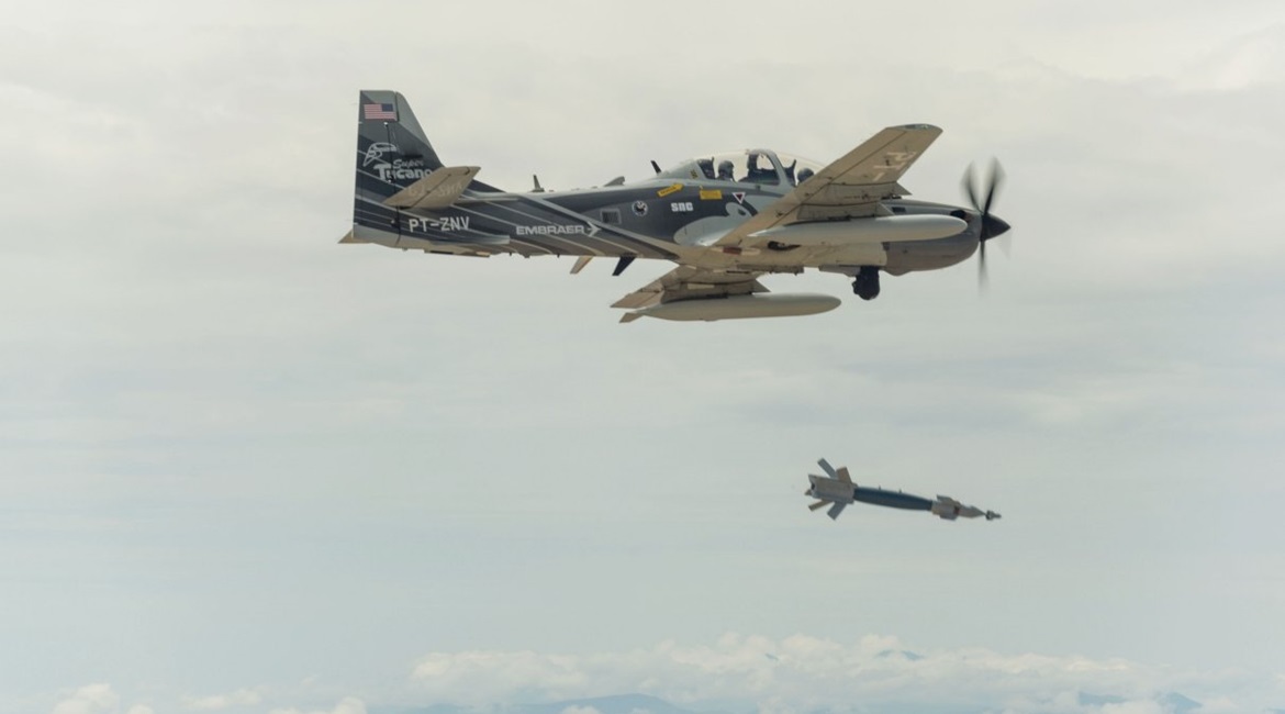 The A-29 Super Tucano is one of several platforms that would satisfy the new Armed Overwatch requirement of the USSOCOM.