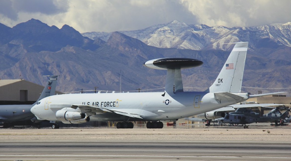 A USAF Boeing E-3G Sentry AWACS at 'Red Flag 16-02'. Boeing has been contracted to bring the last of the service's 31 AWACS aircraft up to this enhanced Block 40/45 standard.