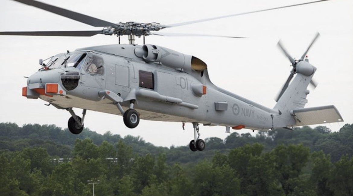India's CCS approved on 19 February the import of 24 MH-60R multirole naval helicopters from the United States (similar to this one in Australian service).