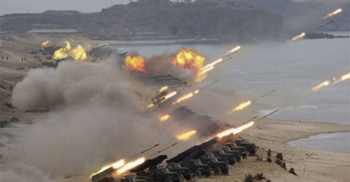 The North Korean military began carrying out on 28 February what it described as “joint strike drills” that were inspected by North Korean leader Kim Jong-un.