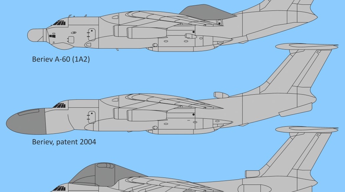 Various concepts for airborne laser platforms that Beriev has submitted over the years.