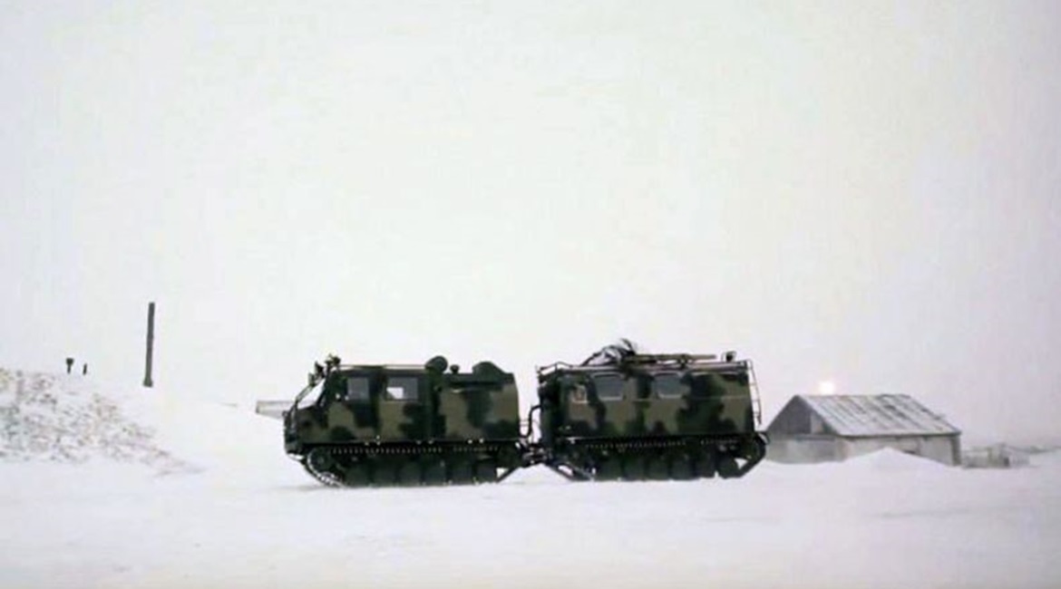 This image shows a GAZ-3344 during its acceptance trials with Russian forces in 2018.