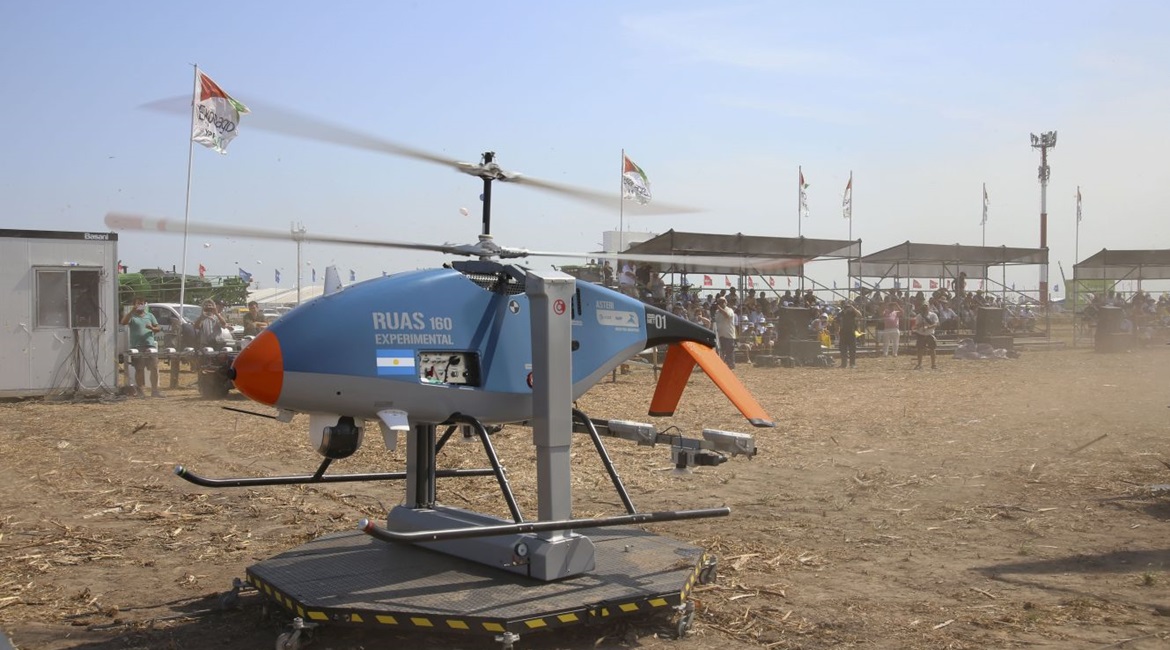 The prototype of the Asteri RUAS 160, a rotary-wing UAV for the defence, security, and agriculture markets, debuted at this year's Expoagro agriculture fair, held in San Nicolás, Buenos Aires province, from 10-11 March.