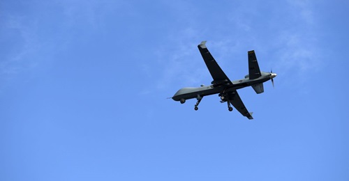 An MQ-9 Reaper flies a training mission over Creech Air Force Base in Nevada on 25 March. GA-ASI ferried, or delivered via flight, an MQ-9 Reaper to a customer for the first time in January