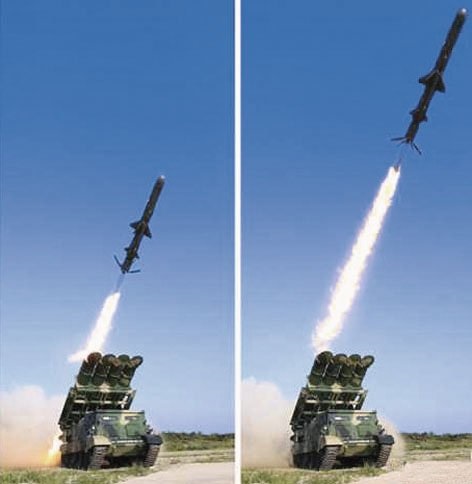 In June 2017 North Korea test-fired a salvo of the country's version of the Russian 3M24 ASCM.