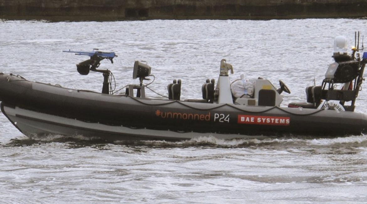 The Pacific 24 USV conversion was shown at the DSEI 2019 exhibition in London.