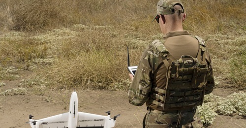 The new Quantix Recon VTOL UAV is being offered for military applications.