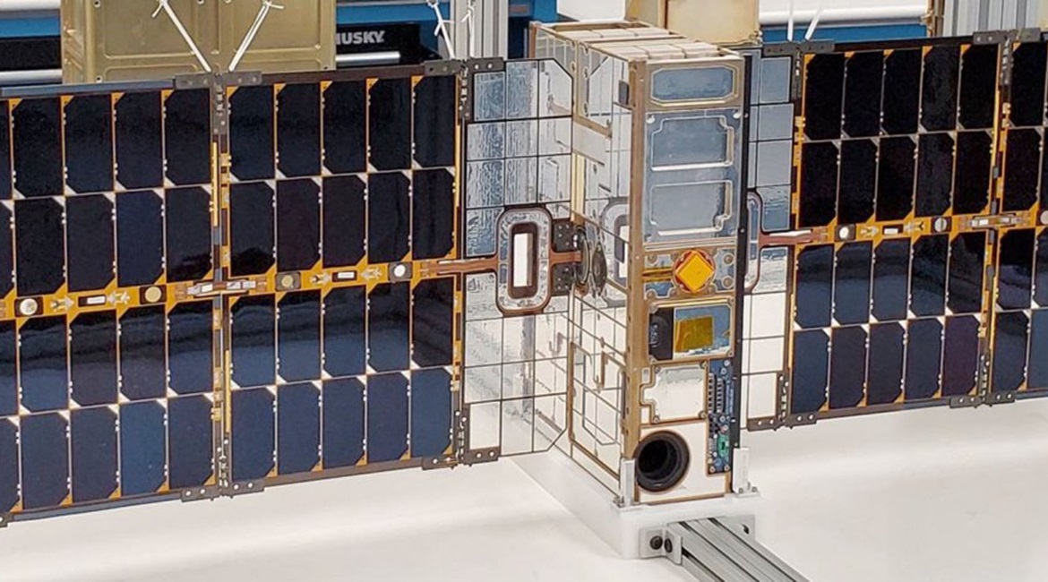Pony Express was launched in December 2019 on a cubesat, pictured here.