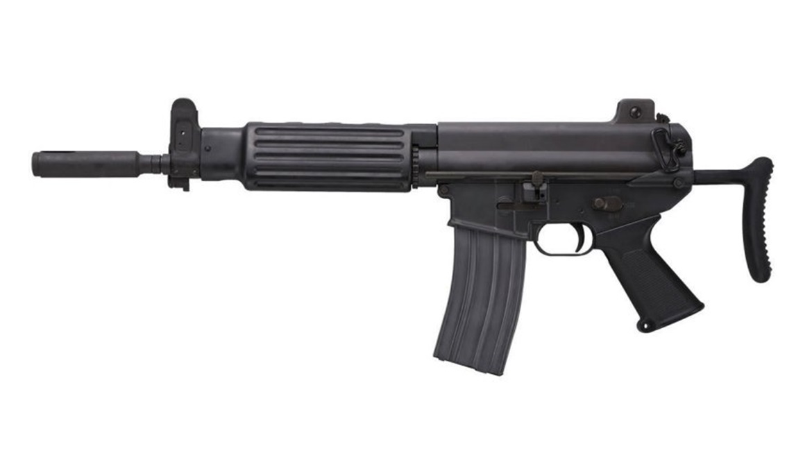 The South Korean-made K1A short-barrelled assault rifle, production of which started in 1982.